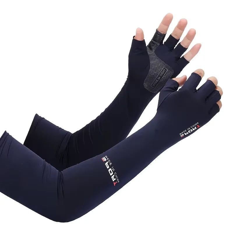 Arm Cover for Cycling - Running - Fishing - Climbing  Sun UV Protection - Luvas longas Cobertura para Braços Proteção  Contra Sol - Material Elástico-Polyester
