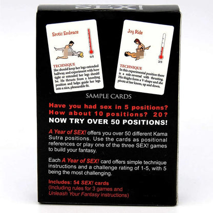 Kama Sutra Cards - Crazy Sex Games for Love Birds - Kama Sutra Baralho para Aventuras Sexuais - Ideal para Apaixonados