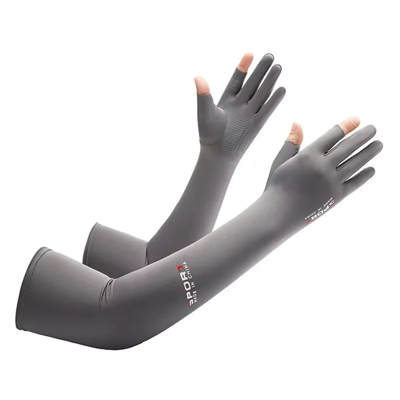 Arm Cover for Cycling - Running - Fishing - Climbing  Sun UV Protection - Luvas longas Cobertura para Braços Proteção  Contra Sol - Material Elástico-Polyester