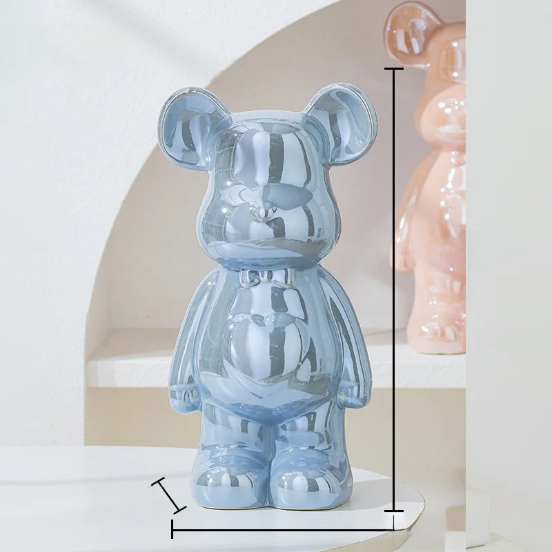 Japanese Teddy Bear Art Replica Ceramic Statue - Réplica Japonesa da célebre  Brick Art - Versão Ursinho - Multicolor