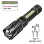 Long-Range LED Lantern – Rechargeable with Dual Light Modes for Outdoor Use - Lanterna LED Recarregável de Alta Potência – Luz Lateral e Alcance Longo | Ideal para Camping e Trilhas