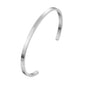 Bracelet - Stainless Steel - Delicate Silver/Black Jewelry - Braceletes Masculinos - Aço Inoxidável - Prata/Preto - Design Refinado