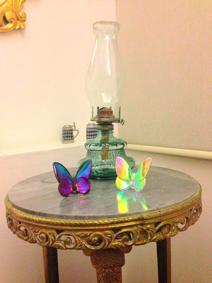 Baccarat Crystal Butterfly Replicas - Art Collectible Cold Color - Fine Material - Réplicas das Célebres Borboletas em Cristal Baccarat – Objeto de Arte Colecionável em Cores Frias – Material Fino